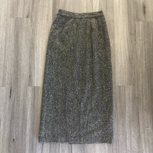 Vintage Iceberg High Waist Made In Italy Wool Pencil Skirt - Picture 6 of 9